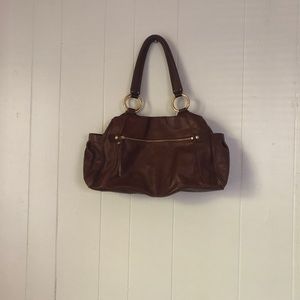 Liz Claiborne boho leather shoulder bag